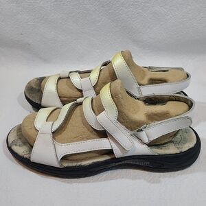 Womens Golfstream Spike Golf Sandals Size 10 Color Glitter White Crystal Snow